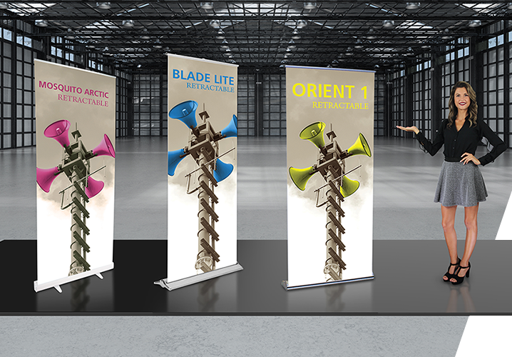 Orbus banner stands