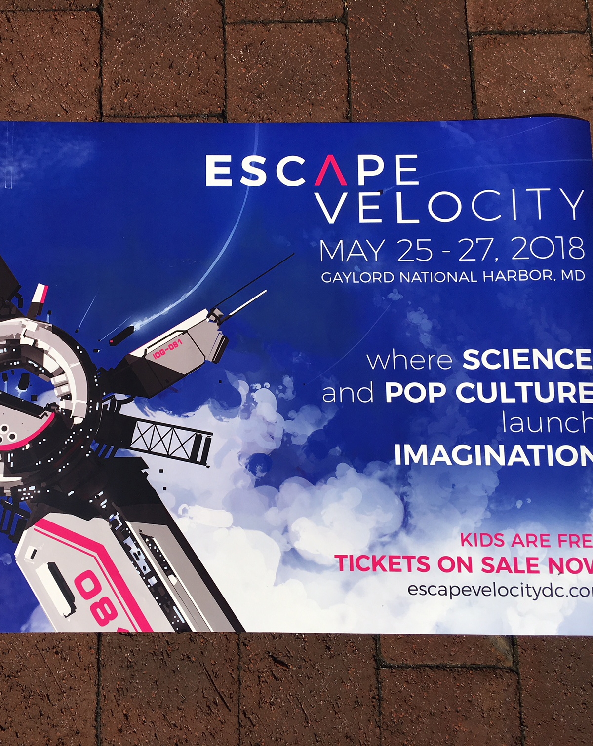 Escape Velocity event outdoor banner