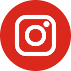 instagram icon within a red circle