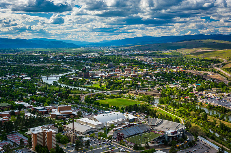 Image of Missoula Valley where AlphaGraphics Missoula is located