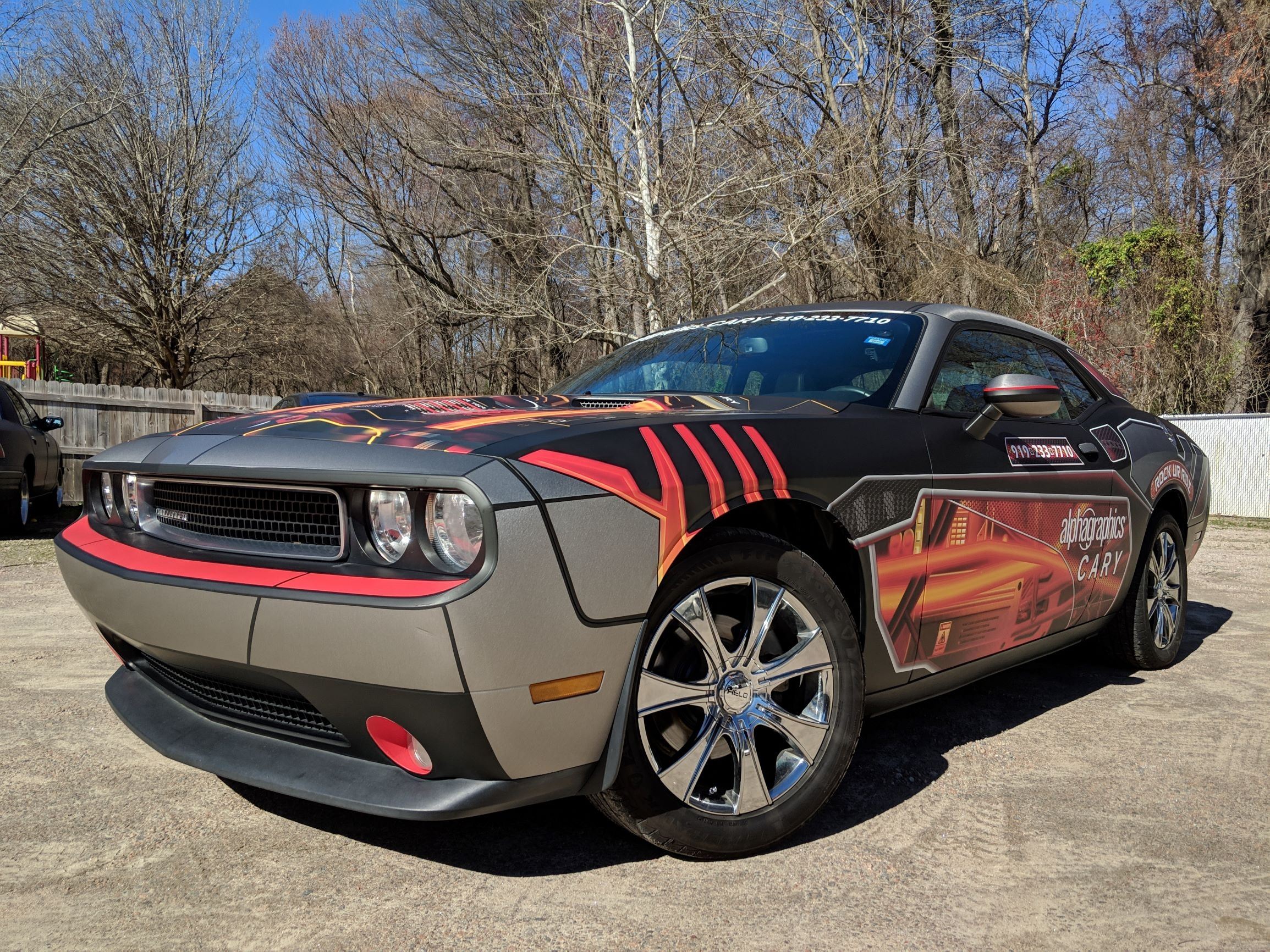Dodge Challenger Wrapped by AlphaGraphics Cary