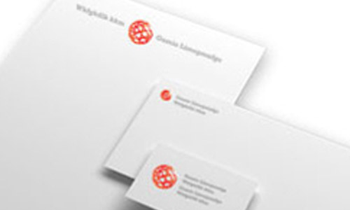 Set of customized stationery and letterhead